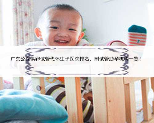 广东公立供卵试管代怀生子医院排名，附试管助孕机构一览！